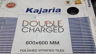 Kajariya Tiles Italian Finish Double Charge Vitrified Tiles 600mm x 600mm Rs 800 [upl. by Lili]