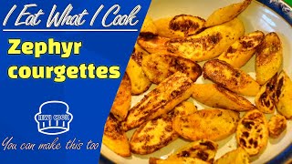 Easy Zephyr Courgettes Recipe  Roasted Zucchini  Vegan  IEWICOOK [upl. by Nothgiel890]