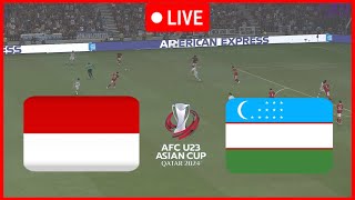 Indonesia U23 vs Uzbekistan U23 Piala Asia AFC 2024 Pertandingan Simulasi Video Game [upl. by Nayd]