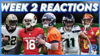 NFL WEEK 2 REACTIONS 30 Fantasy Football Takeaways Caleb Williams Jaxon SmithNjigba amp More [upl. by Capp340]