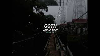 Goth  Slowed amp Reverb   Sidewalk and Skeletons  Edit Audio [upl. by Adnilra457]