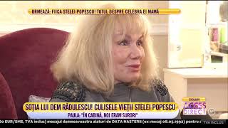 Cu durere în glas Paula Rădulescu cea care ia fost colegă de cabină Stelei Popescu [upl. by Agn]