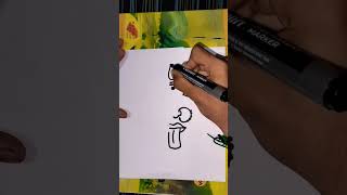 How to draw Maa Durga ll easy durga maa drawing for beginners ll [upl. by Nalehp]