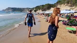 Corfu Greece Arillas beach 2023 walkaround [upl. by Cristy]