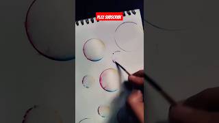 Easy painting watercolorll🫧🎨 bubbles🫧 Easy panting youtube shorts easy painting best [upl. by Nertie]