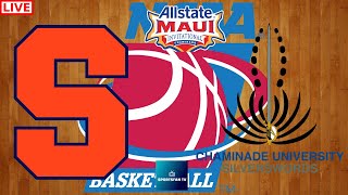 SYRACUSE vs CHAMINADE MAUI INVITATIONAL COLLEGE BASKETBALL LIVE GAME CAST amp CHAT [upl. by Biernat]