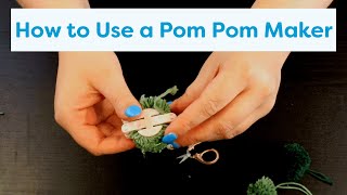 How to Use a Pom Pom Maker [upl. by Nayhr]