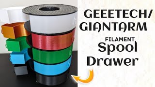 GeeeTechGiantArm Spool Drawer Free STL [upl. by Alletsirhc]