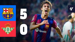 BARÇA 50 BETIS  LALIGA 202324 MD5 [upl. by Ogg378]