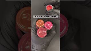 Testing Pigment Color Combinations for Lip Blush [upl. by Eugene]