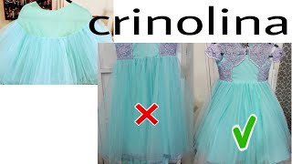 58 crinolina o faldilla para vestido de fiesta de niña [upl. by Carroll]