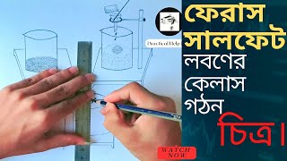 সোডিয়াম ক্লোরাইড লবনের কেলাস গঠন ব্যবহারিক  Nacl এর কেলাস গঠন চিত্র  Ssc chemistry practical [upl. by Culberson]