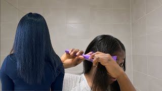 Watch me experiment with how to maintain my silk press on 4C natural hair  Wrap amp Flexi Rod Method [upl. by Hynes416]