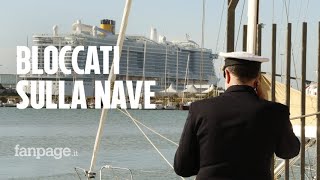 Nave da crociera ferma a Civitavecchia in 6mila bloccati per sospetto coronavirus [upl. by Ruby803]