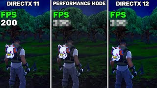 Fortnite Season OG  DirectX 11 vs DirectX 12 vs Performance Mode [upl. by Noet722]