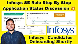 Infosys SE Role Application Status Complete Explanation💯  Decision Pending  Infy Onboarding Update [upl. by Enelaj]