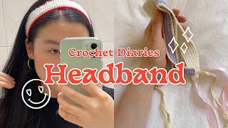 Crochet howto HEADBAND tutorial ✷ Quick amp easy hairbandribbon 🎀 [upl. by Narmis817]