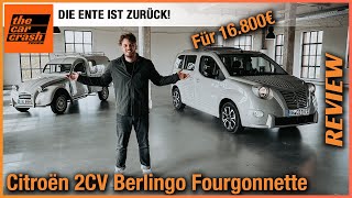 Citroën 2CV Berlingo Fourgonnette 2023 Für 16800€ bekommt ihr die ENTE zurück Fahrbericht  Test [upl. by Demetre]