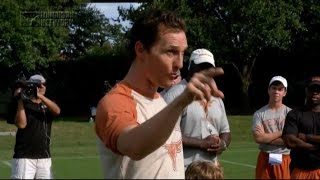 Matthew McConaughey Inspires University of Texas Football Team [upl. by Uohk]