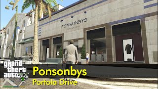 Ponsonbys Portola Drive  GTA V [upl. by Ahtibbat]