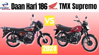 Euro Motor Daan Hari 186 vs Honda TMX Supremo  Side by Side Comparison  Specs amp Price  2024 [upl. by Nolyad418]