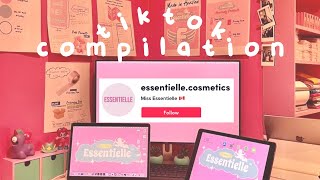 🧸 small business diary 🎀 essentielle cosmetics tiktok asmr compilation  no talking no music [upl. by Eemak]