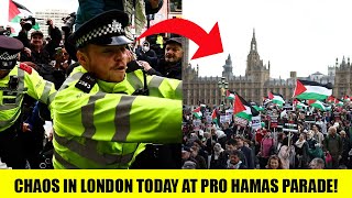 CHAOS In London As PRO HAMAS Clash With Police amp Israel Supporters [upl. by Sloan]