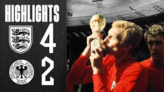 England 42 West Germany  1966 FIFA World Cup Final  Highlights [upl. by Nwahsud]