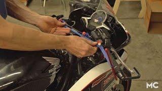 How To Align ClipOn Handlebars  MC GARAGE [upl. by Marge]