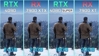 RTX 4090 vs RX 7900 XTX vs RTX 4080 SUPER vs RX 7900 XT  Tested in 11 Games [upl. by Olethea]