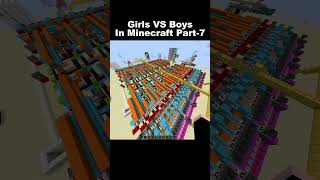 Girls VS Boys in Minecraft Part7 indiangamer hindigameplay minecraftfunny funny [upl. by Sudoeht]