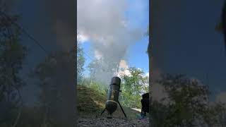 Bowling Ball mortar launching a 12lb ball 12 mile at Washington County Machine Guns [upl. by Mark]