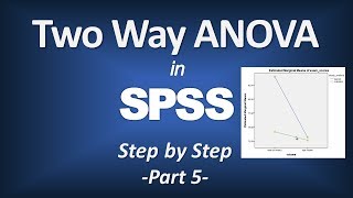 Twoway ANOVA in SPSS Part 5 [upl. by Nosduj]