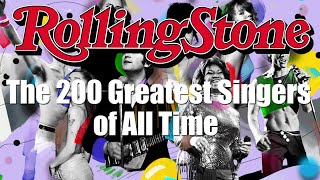 200 Greatest Singers of All Time by Rolling Stone [upl. by Durgy900]