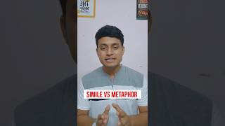 Metaphor vs Simile in Simple Words shorts by Be Smarty [upl. by Llyrpa]