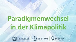 Pressekonferenz  Paradigmenwechsel in der Klimapolitik [upl. by Viviene]