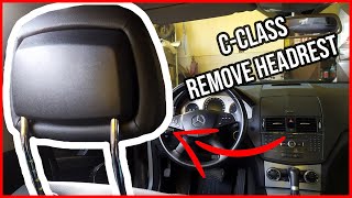 Removing Mercedes Headrests CClass [upl. by Nodarb]