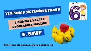 6 Sınıf İngilizce 2 Dönem 1 Yazılı Yeni Sınav Sistemi [upl. by Colombi114]