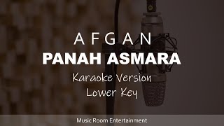 Panah Asmara  Afgan Karaoke Songs With Lyrics  Lower Key [upl. by Nycila]