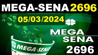 Dicas de ouro  Mega Sena 2696 2024 Sorteio PALPITES Premiação [upl. by Shulock]