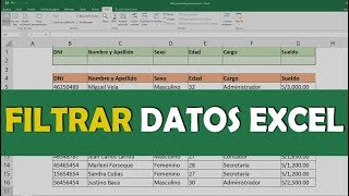 Curso Excel  Filtros avanzados y dinámicos 2020 [upl. by Snyder]