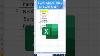 Excel Super Trick For Excel User🤫Advance Excel🔥shorts excel exceltips education computer [upl. by Marmaduke258]