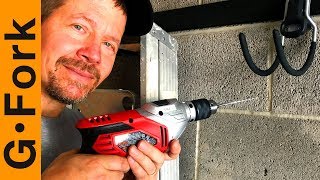 You Want To Hang On Concrete Walls Heres How To Drill Into Concrete the DIY way  GardenFork [upl. by Nhguaval]