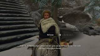 Skyrim xb1 Val Serano Romance Follower Mod Bleaching Lady [upl. by Egiaf]