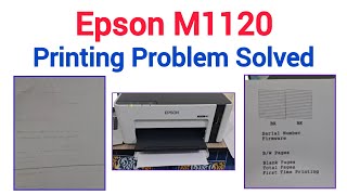 Epson M1120 Printing bad quality Problem Solved [upl. by York]