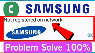 Not registered on network Samsung mobile problem  how to fix voice calling problem samsung phone [upl. by Giulia233]