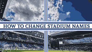 How To Change Your Stadium Name Without The Editor  Football Manager [upl. by Elrak]