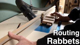 Routing Rabbets on Chair Rails  Dining Room Chair Project [upl. by Narok]