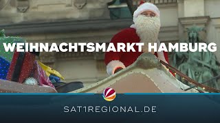 Hamburg Weihnachtsmarkt auf dem Rathausmarkt gestartet [upl. by Aihseuqal]