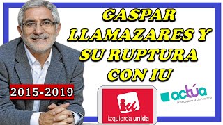 Ruptura de Gaspar Llamazares con la Izquierda Unida de Alberto Garzón 20152019 el fiasco Actúa [upl. by Knight682]